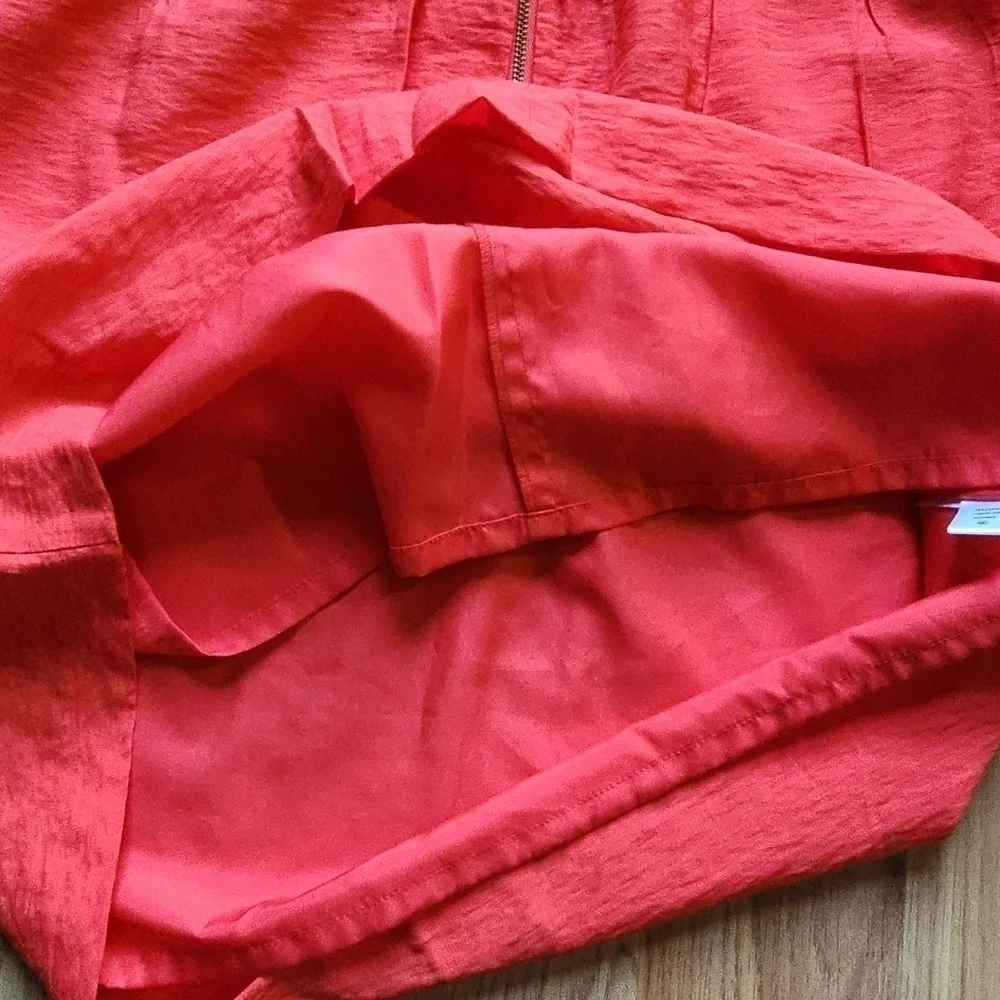 Ann Taylor LOFT strapless summer cocktail dress 4 coral - Picture 10 of 11